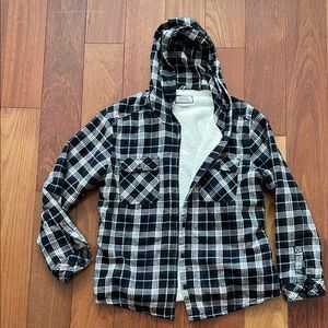 Hooded Fleece Lined Flannel